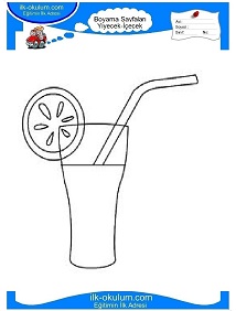 Çocuklar İçin Limonata Boyama Sayfaları 